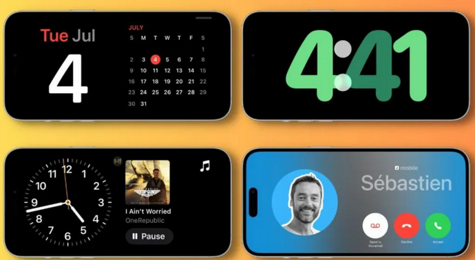 隆子苹果手机维修分享iOS17横屏充电待机显示有什么好处 
