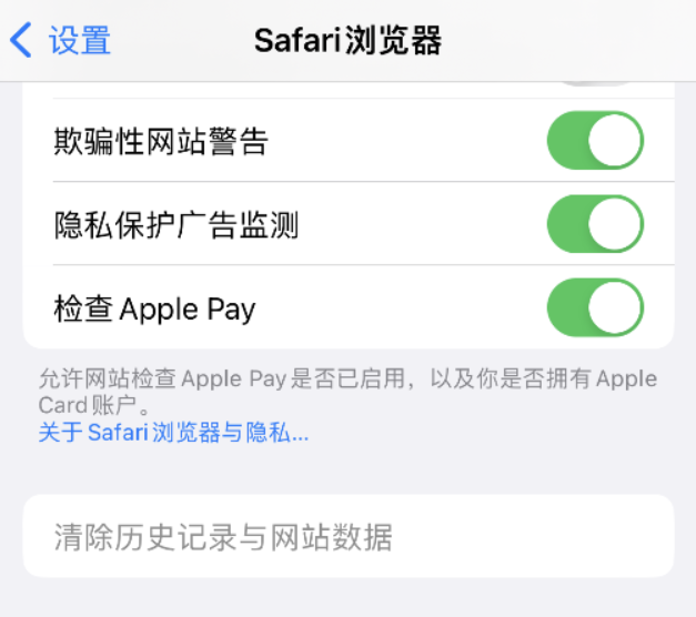 隆子苹果手机维修分享Safari 浏览器清除历史记录无法使用怎么办 
