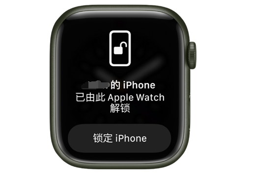 隆子苹果手机维修分享用 AppleWatch 解锁配备面容 ID 的 iPhone方法 