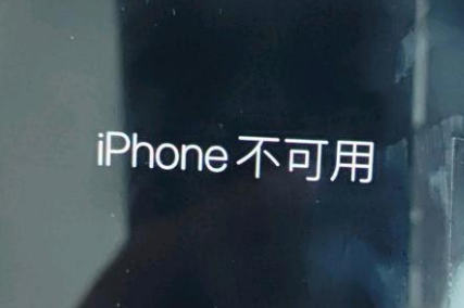 隆子苹果服务网点分享锁屏界面显示“iPhone 不可用”如何解决 