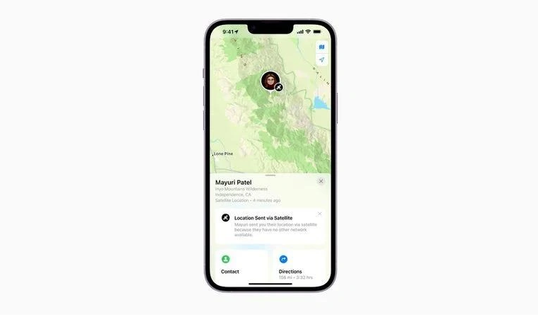 隆子苹果14维修分享iPhone14系列中 FindMy功能通过卫星分享位置方法教程 