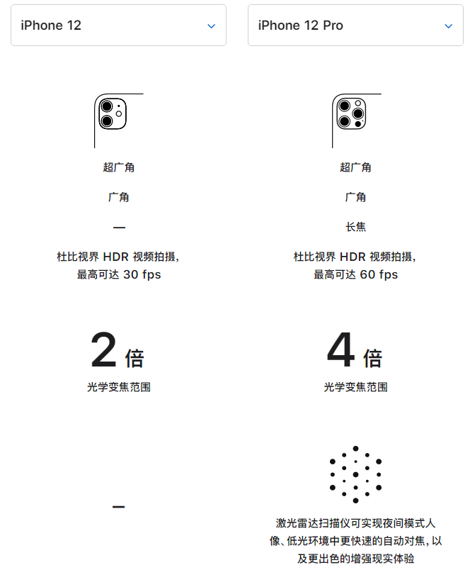 隆子苹果手机维修分享苹果 iPhone 12 与 iPhone 12 Pro 选哪款 